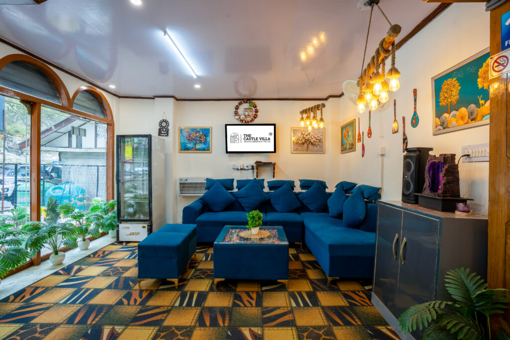 the castle villa kufri living area
