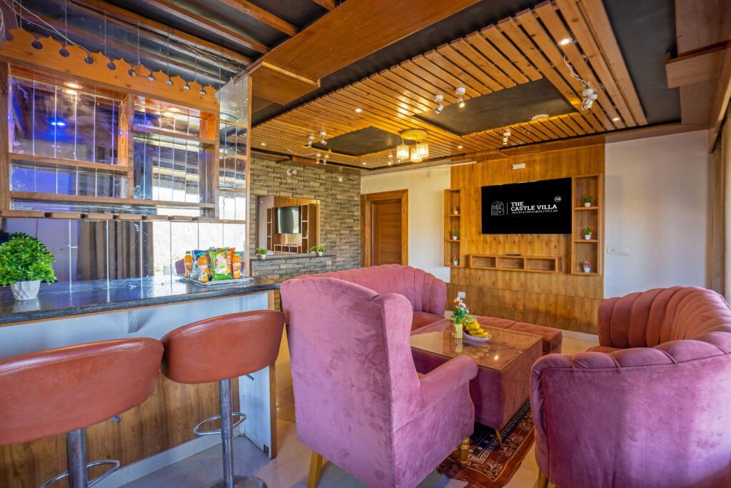 the castle villa kasauli in house bar