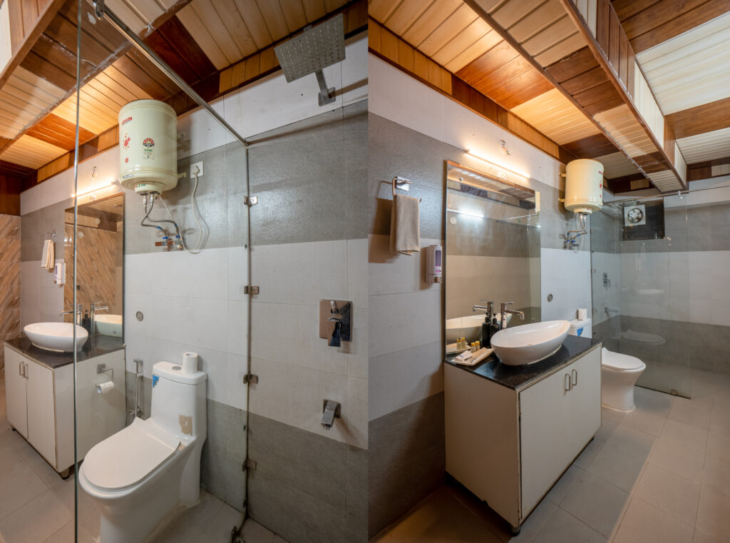 the castle villa kasauli bathrooms
