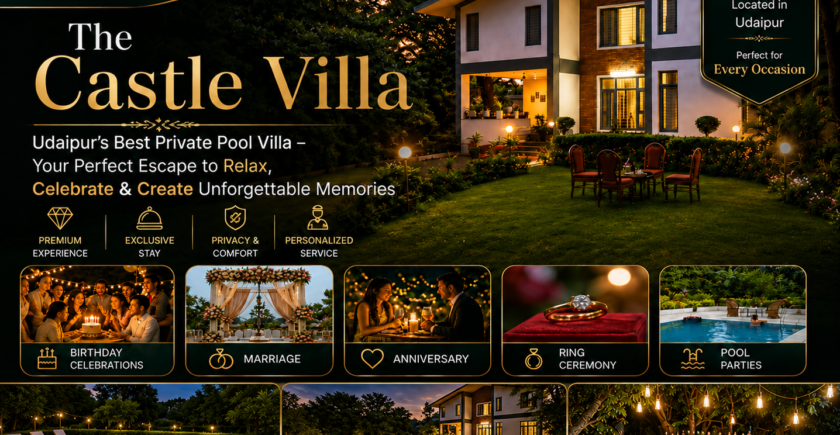 Udaipur best private pool Villas| The Castle Villa Udaipur