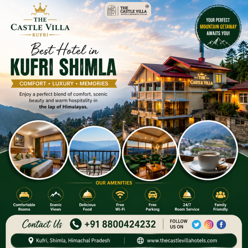 Mountain View from Best Hotel in Kufri Shimla